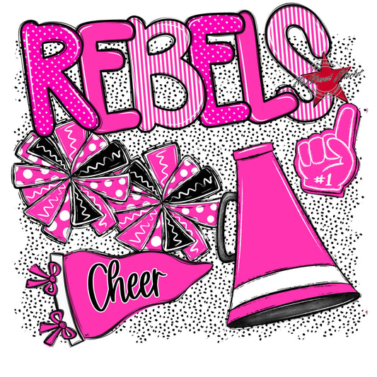 Rebels Cheer Spirit-Pink
