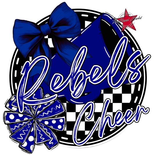 Rebels Circle Cheer Design-Blue