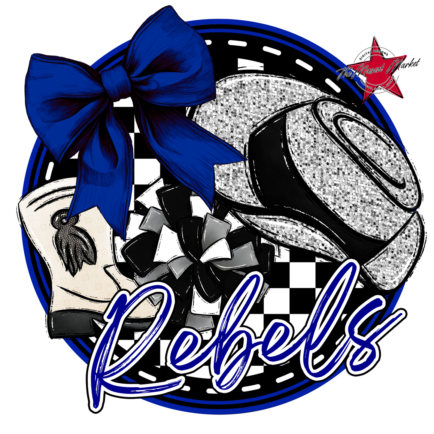Rebels Circle Drillteam Design-Blue