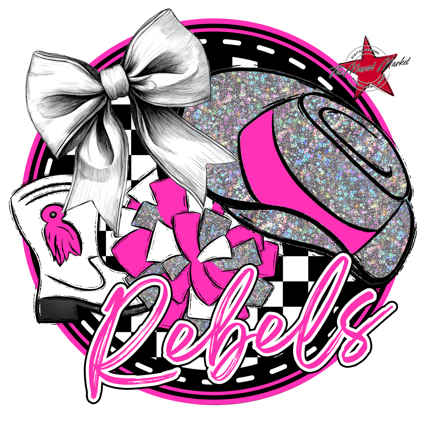 Rebels Circle Drillteam Design-Pink