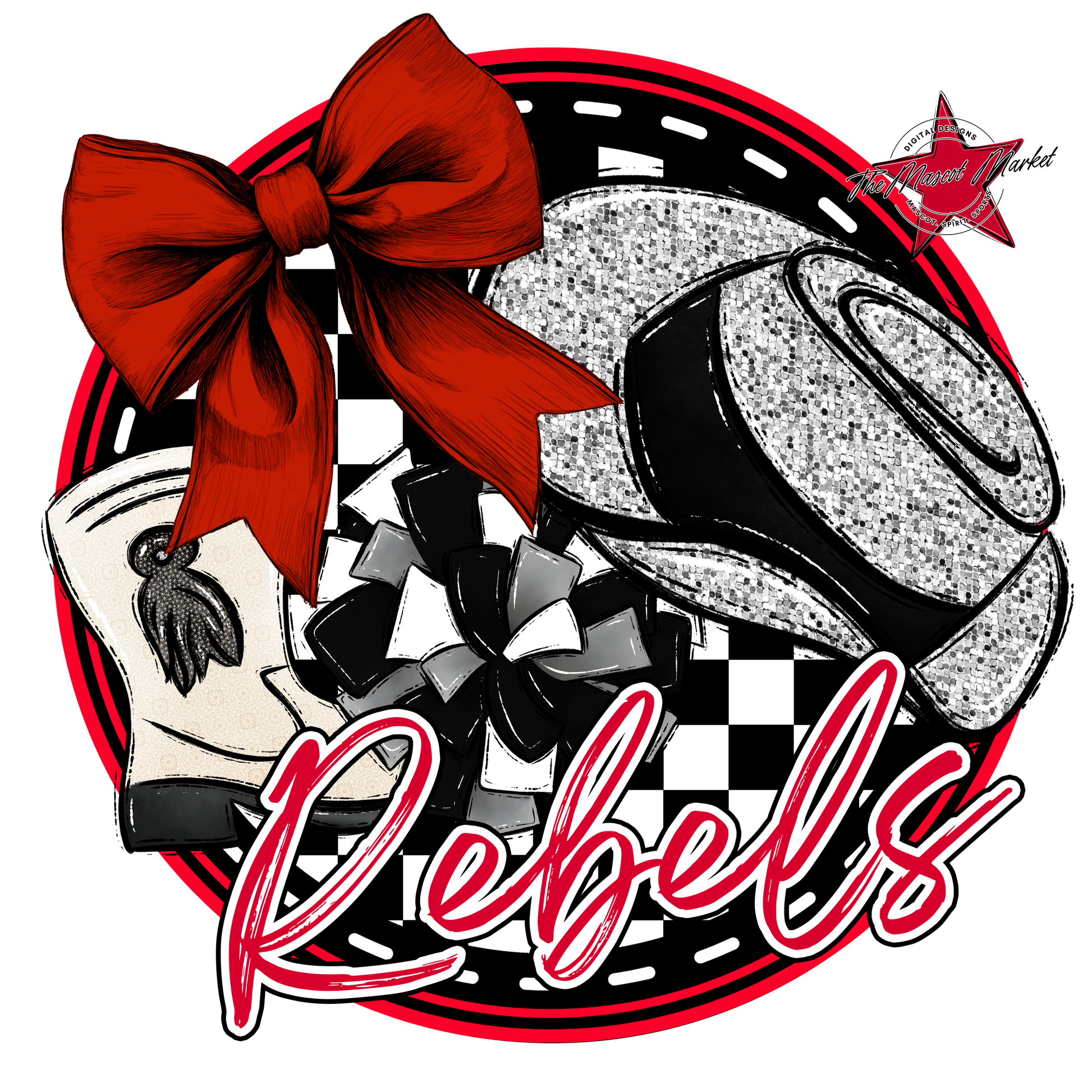 Rebels Circle Drillteam Design-Red