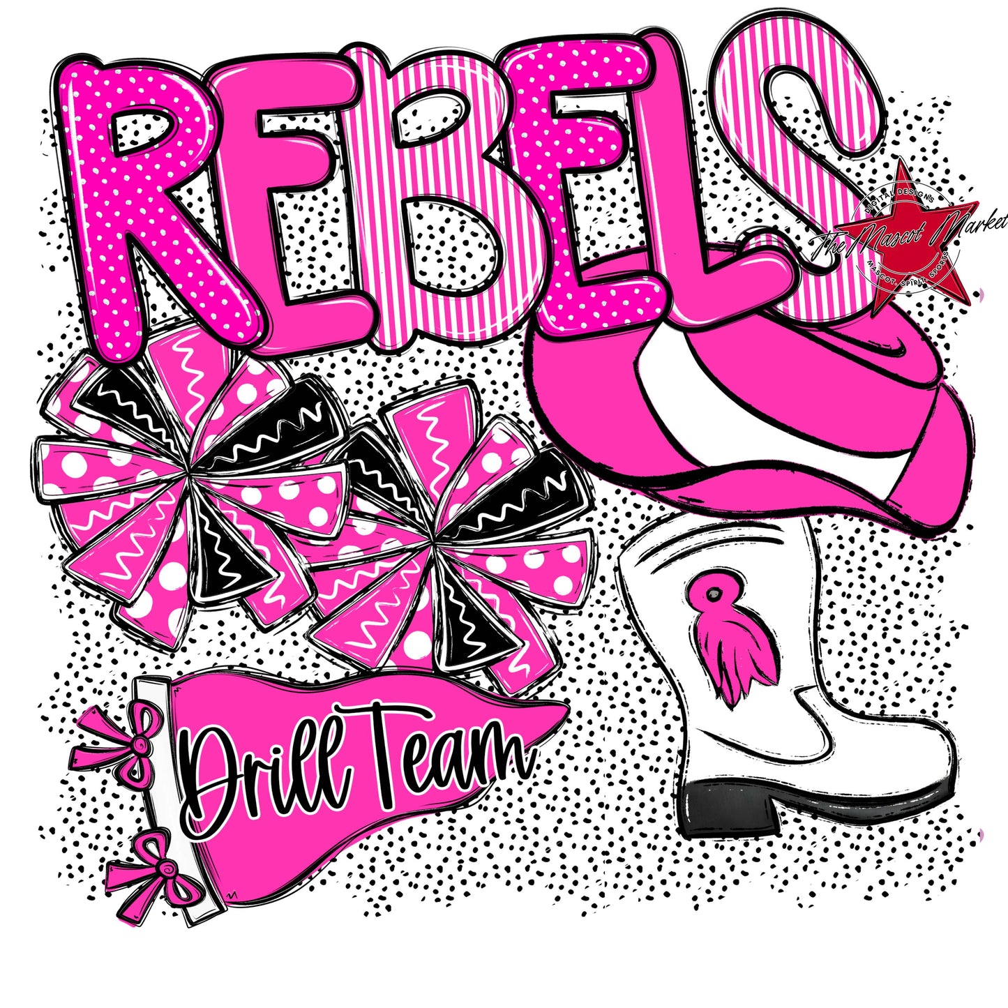 Rebels Drillteam Spirit-Pink