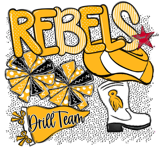 Rebels Drillteam Spirit-Yellow