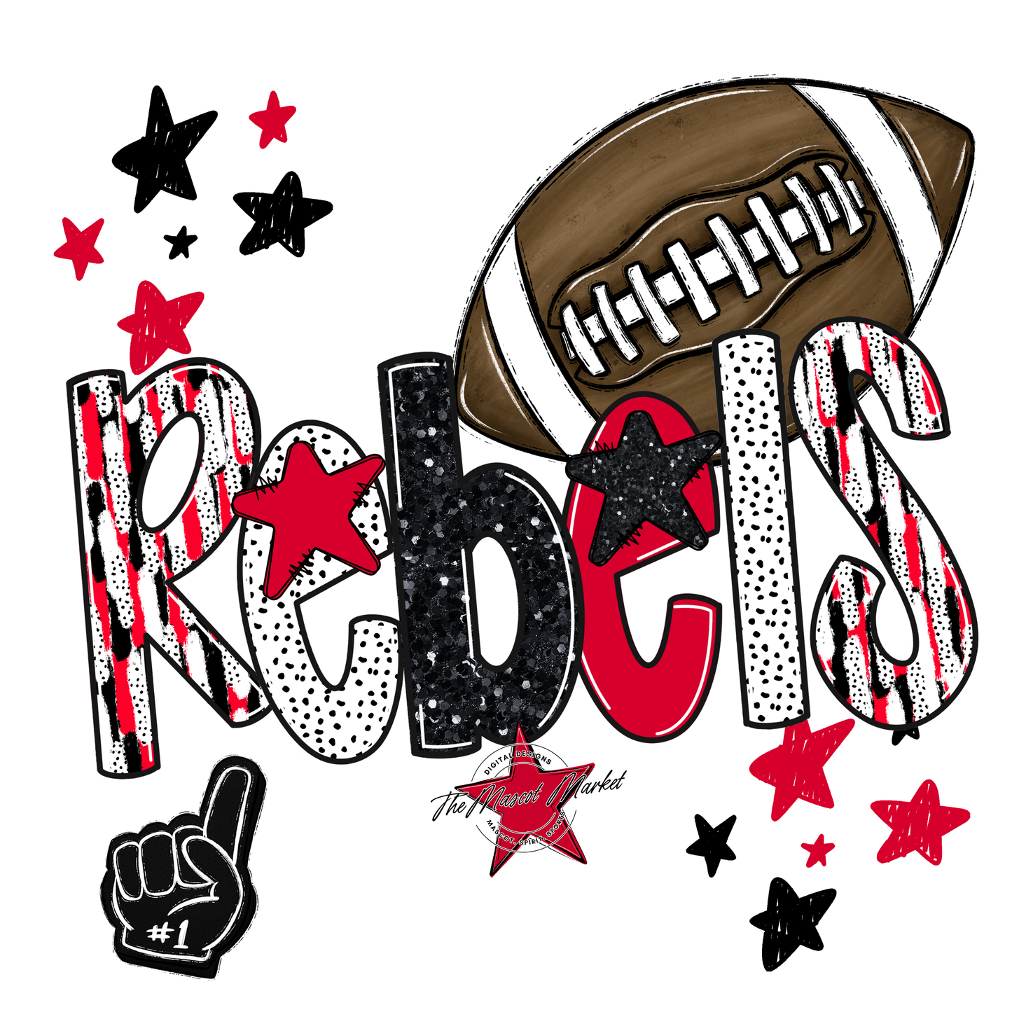 Rebels Football Scrape-Red
