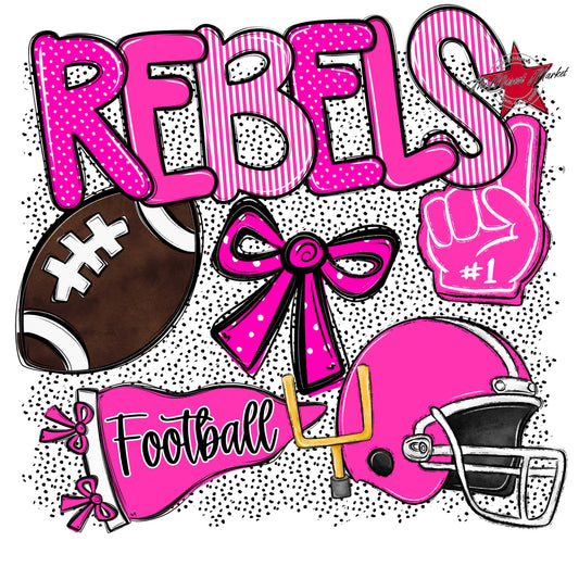 Rebels Football Spirit-Pink