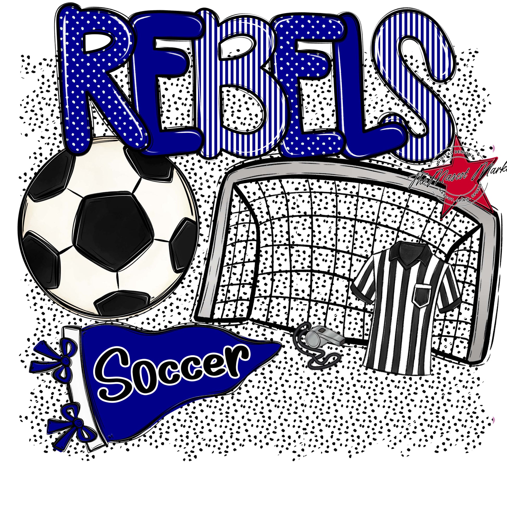 Rebels Soccer Spirit-Blue