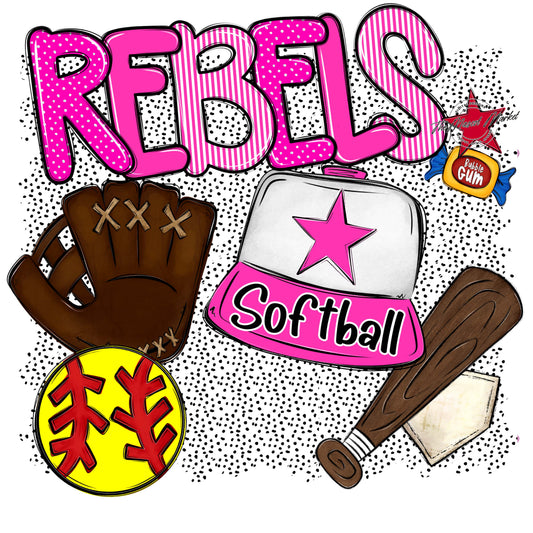 Rebels Softball Spirit-Pink