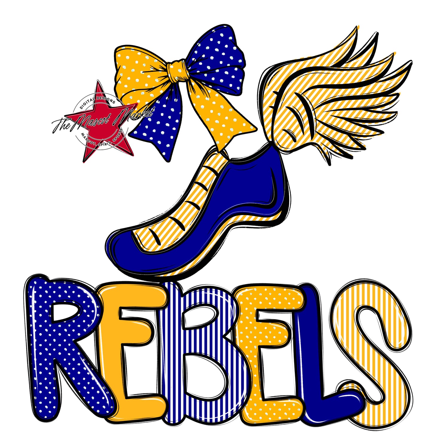 Rebels Track Spirit Design-Blue & Yellow