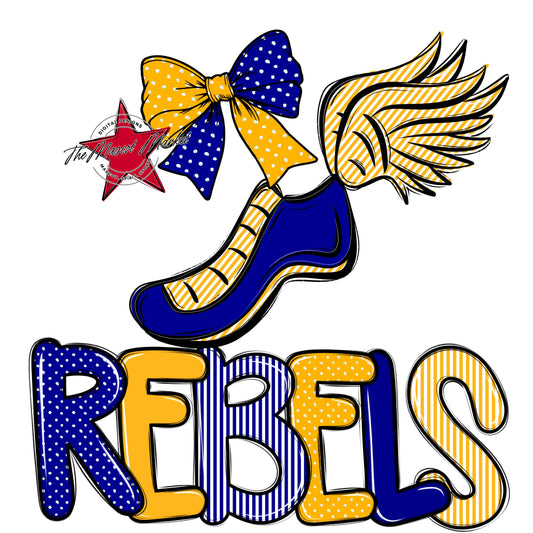 Rebels Track Spirit Design-Blue & Yellow