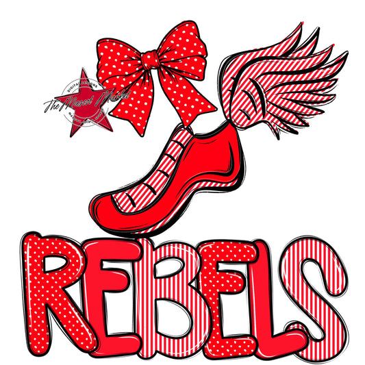 Rebels Track Spirit Design-Bright Red