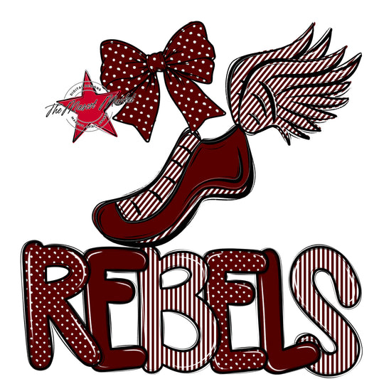 Rebels Track Spirit Design-Maroon