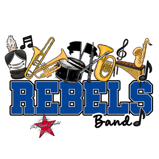 Rebels Varsity Band-Off Blue