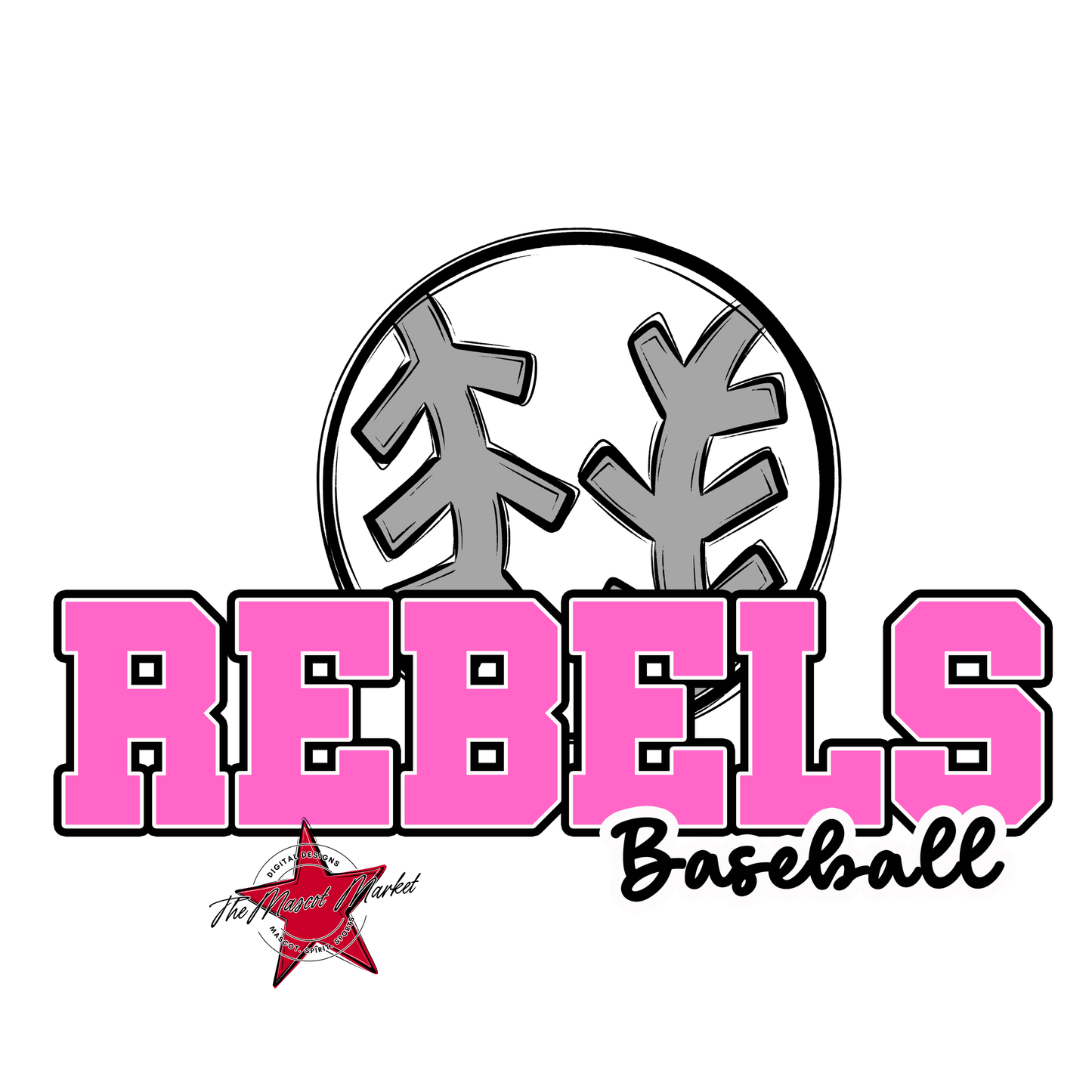 Rebels Varsity Baseball-Baby Pink