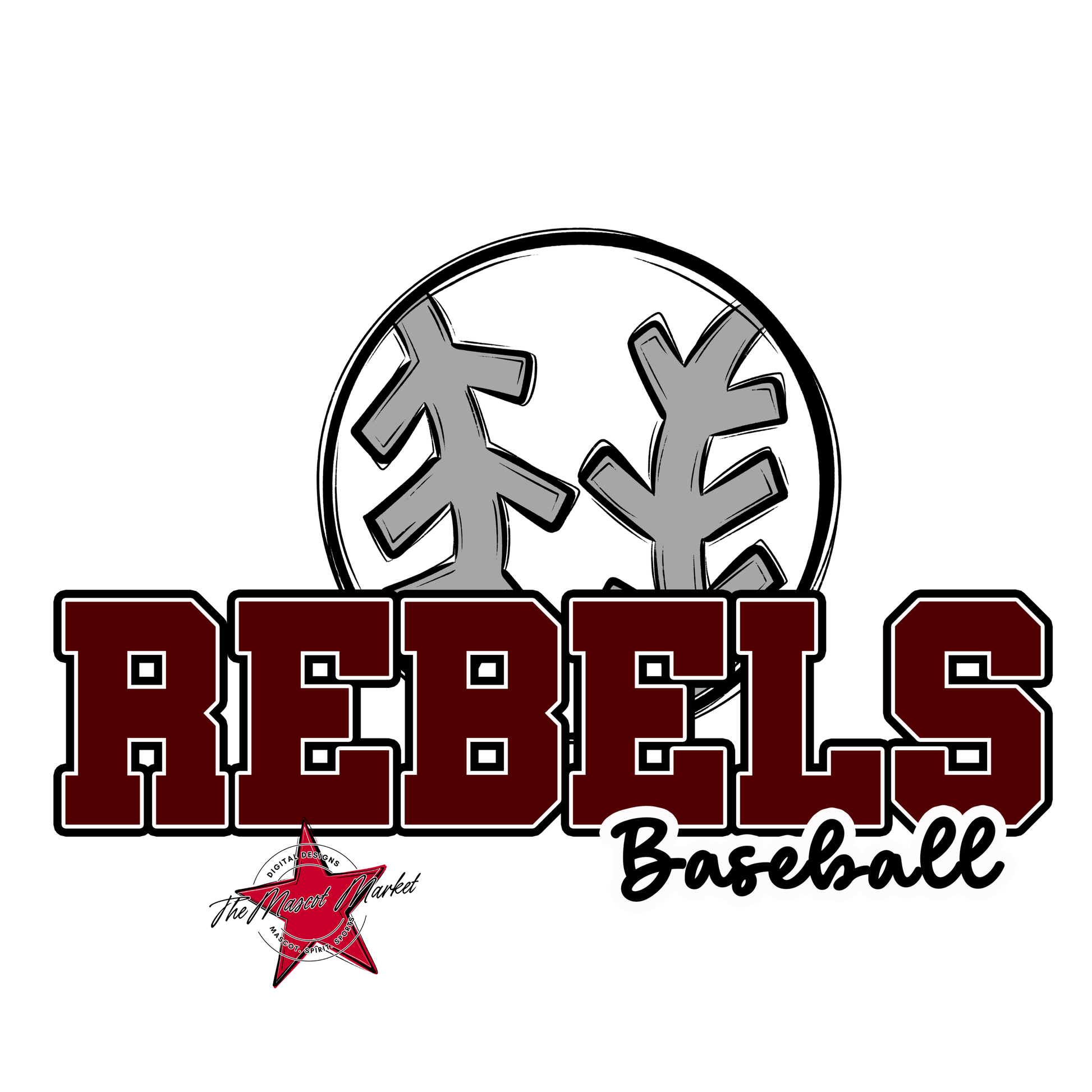 Rebels Varsity Baseball-Maroon