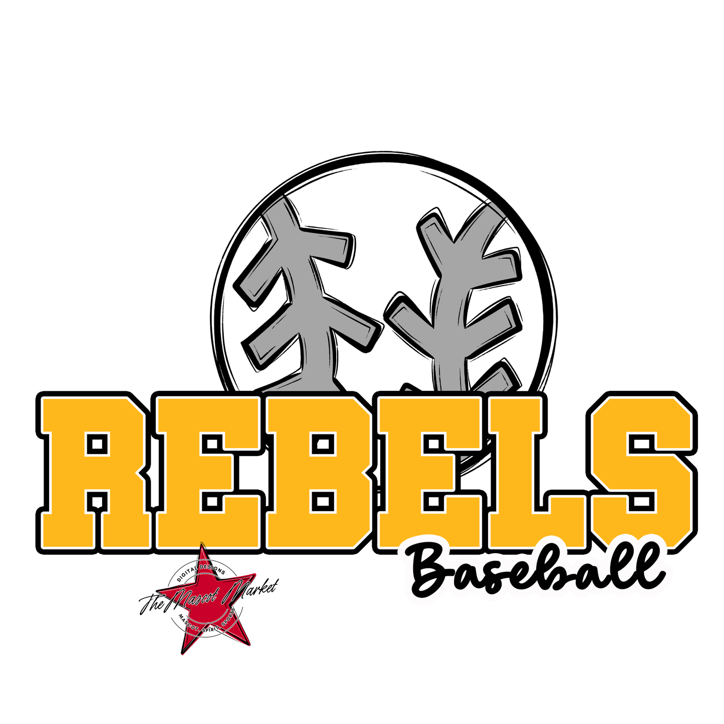 Rebels Varsity Baseball-Yellow