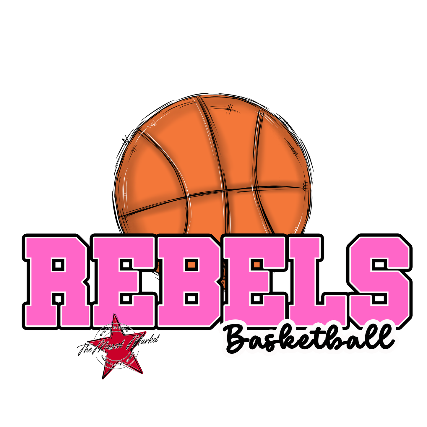 Rebels Varsity Basketball-Baby Pink