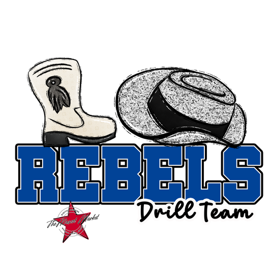 Rebels Varsity Drillteam-Off Blue