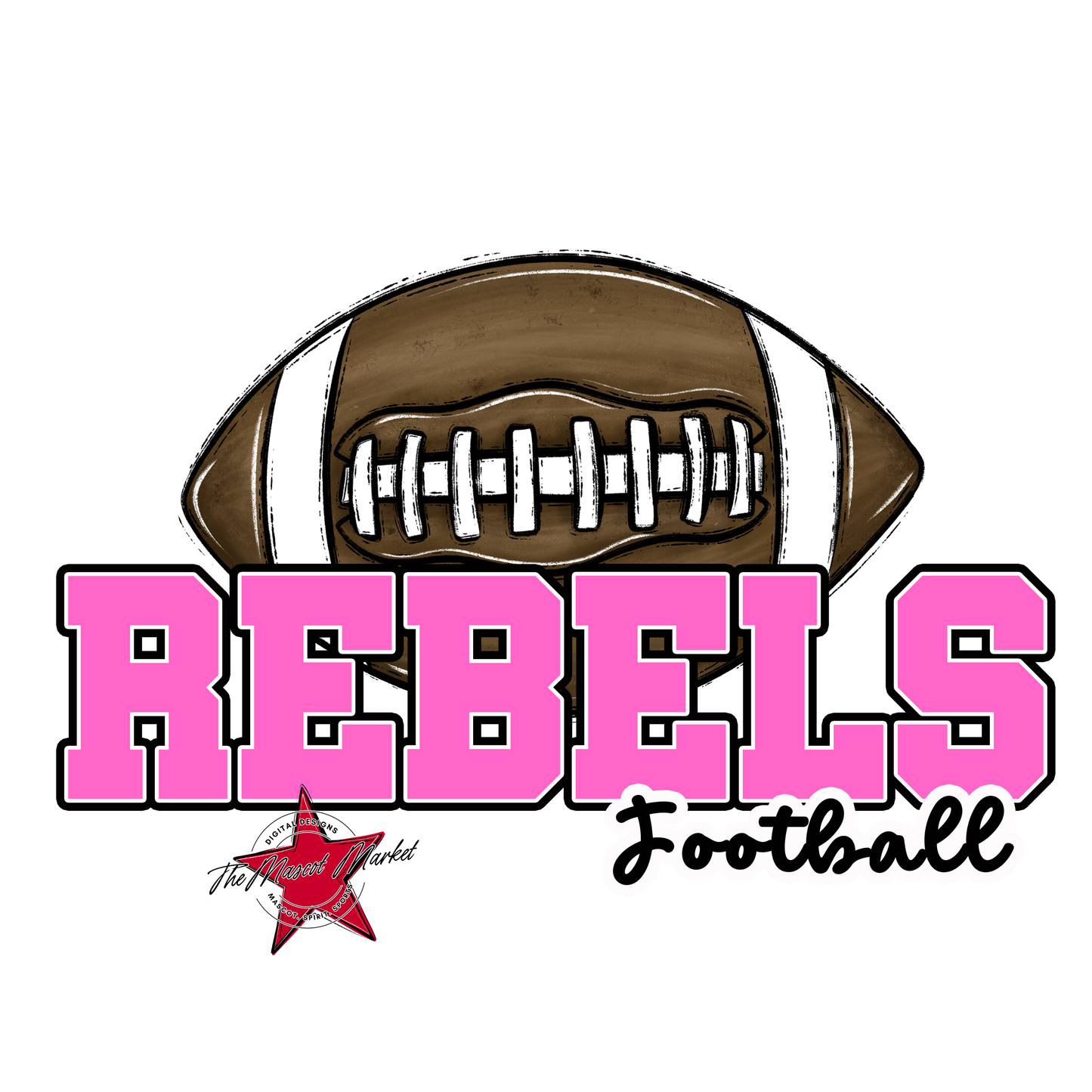 Rebels Varsity Football-Baby Pink