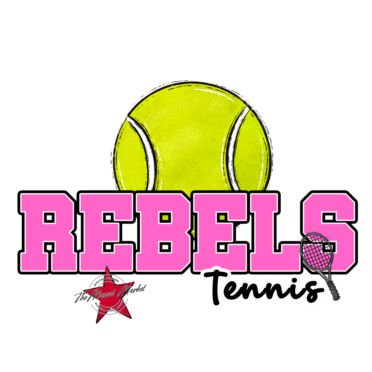 Rebels Varsity Tennis-Baby Pink