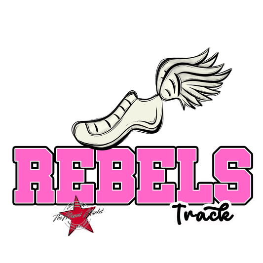 Rebels Varsity Track-Baby Pink