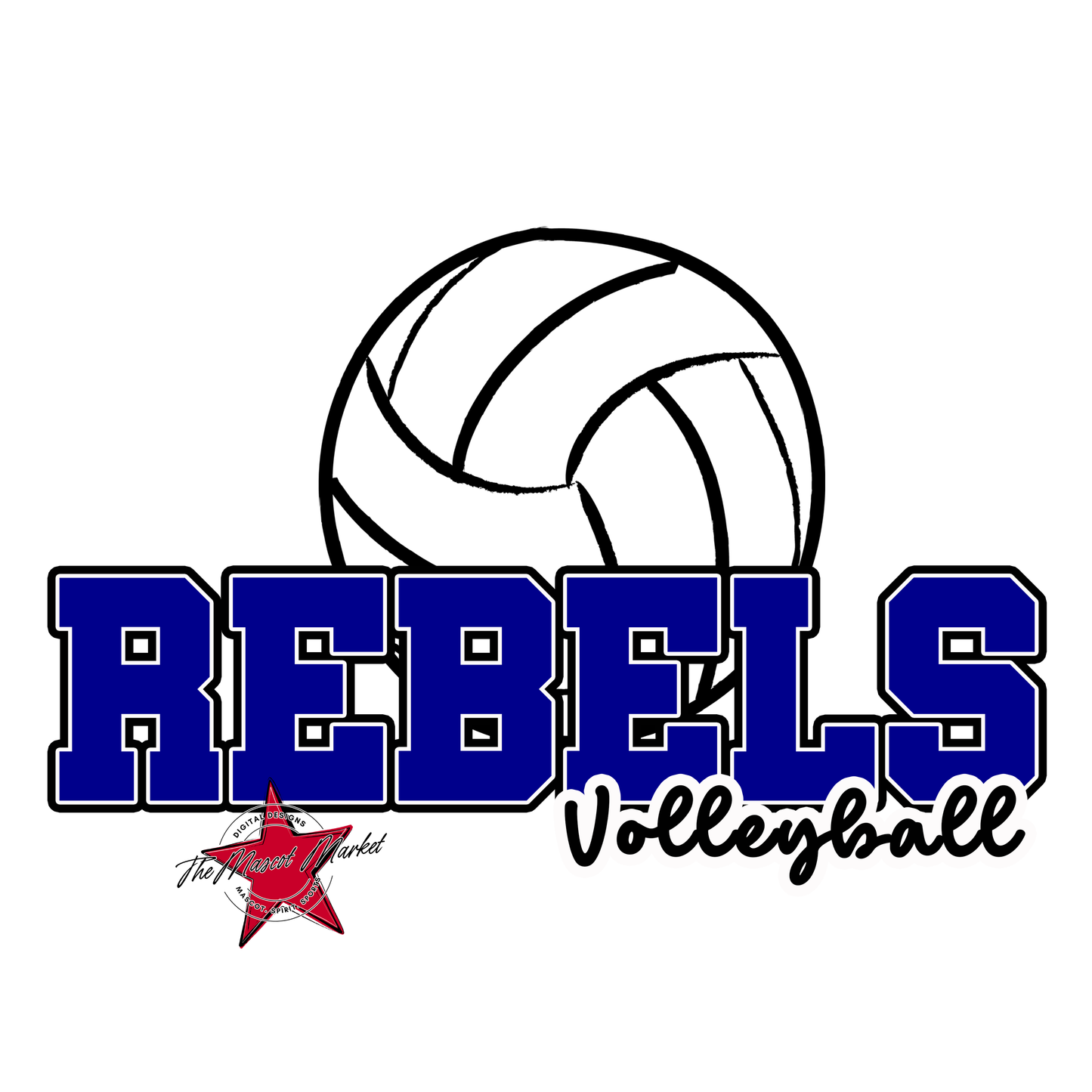 Rebels Varsity Volleyball-Blue