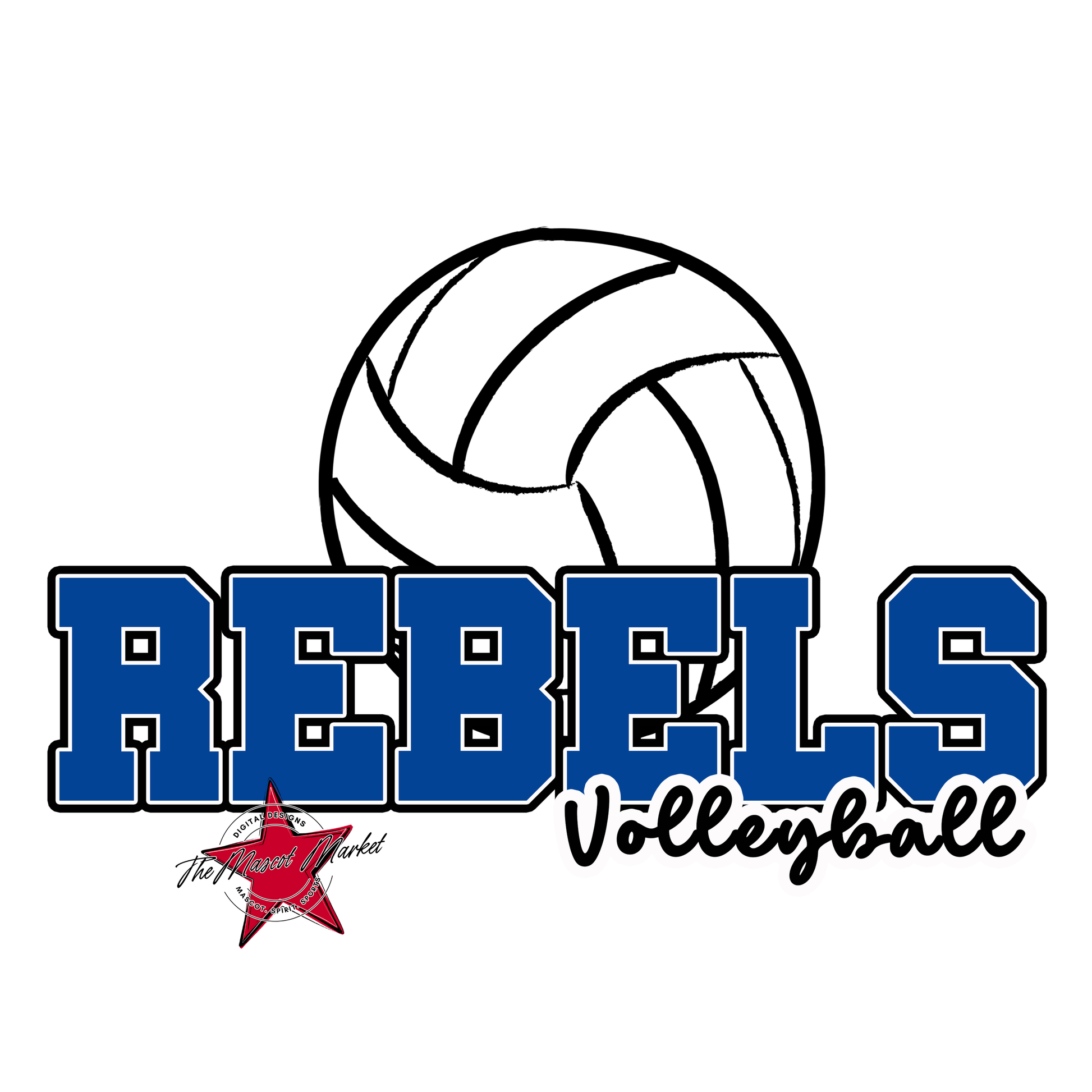 Rebels Varsity Volleyball-Off Blue