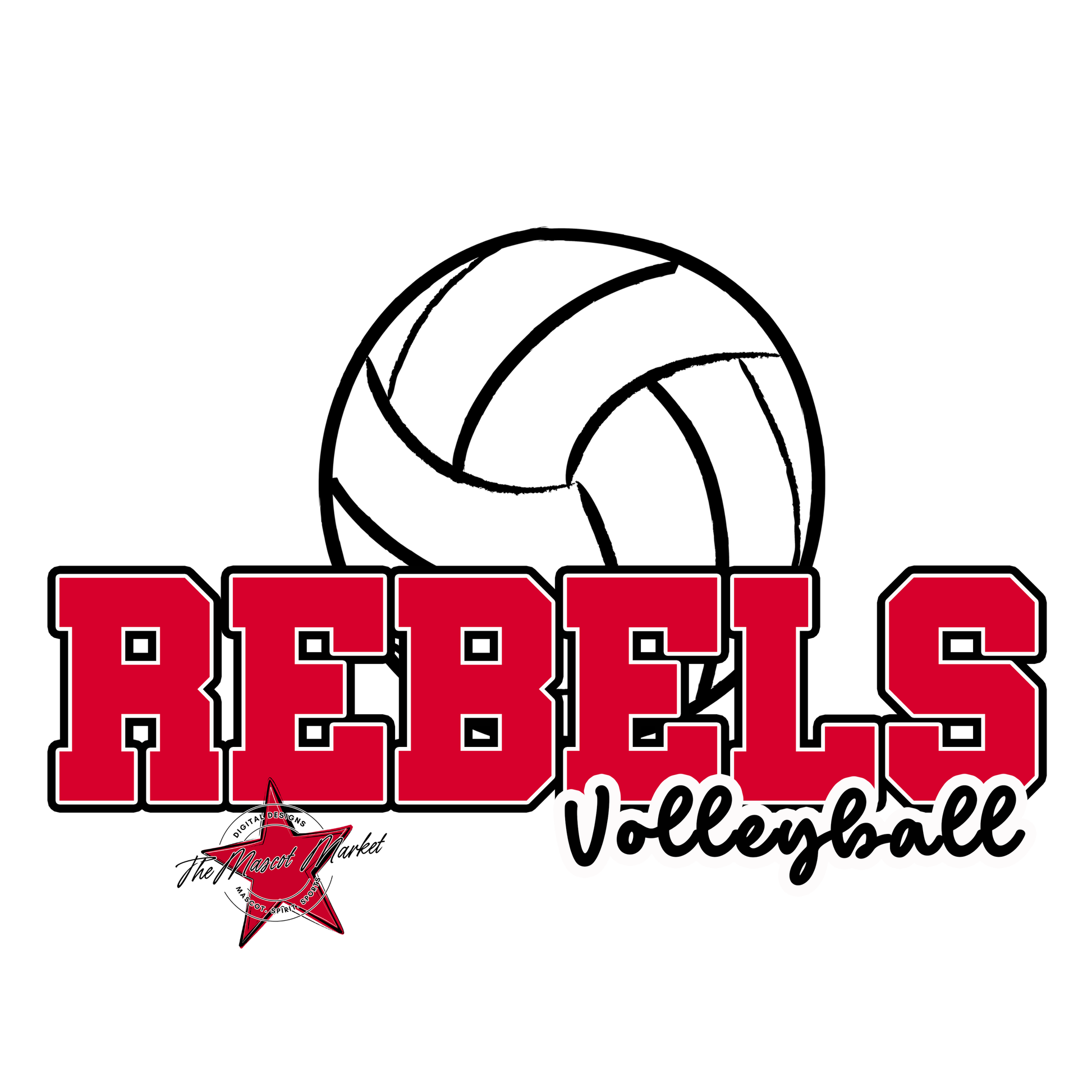 Rebels Varsity Volleyball-Red