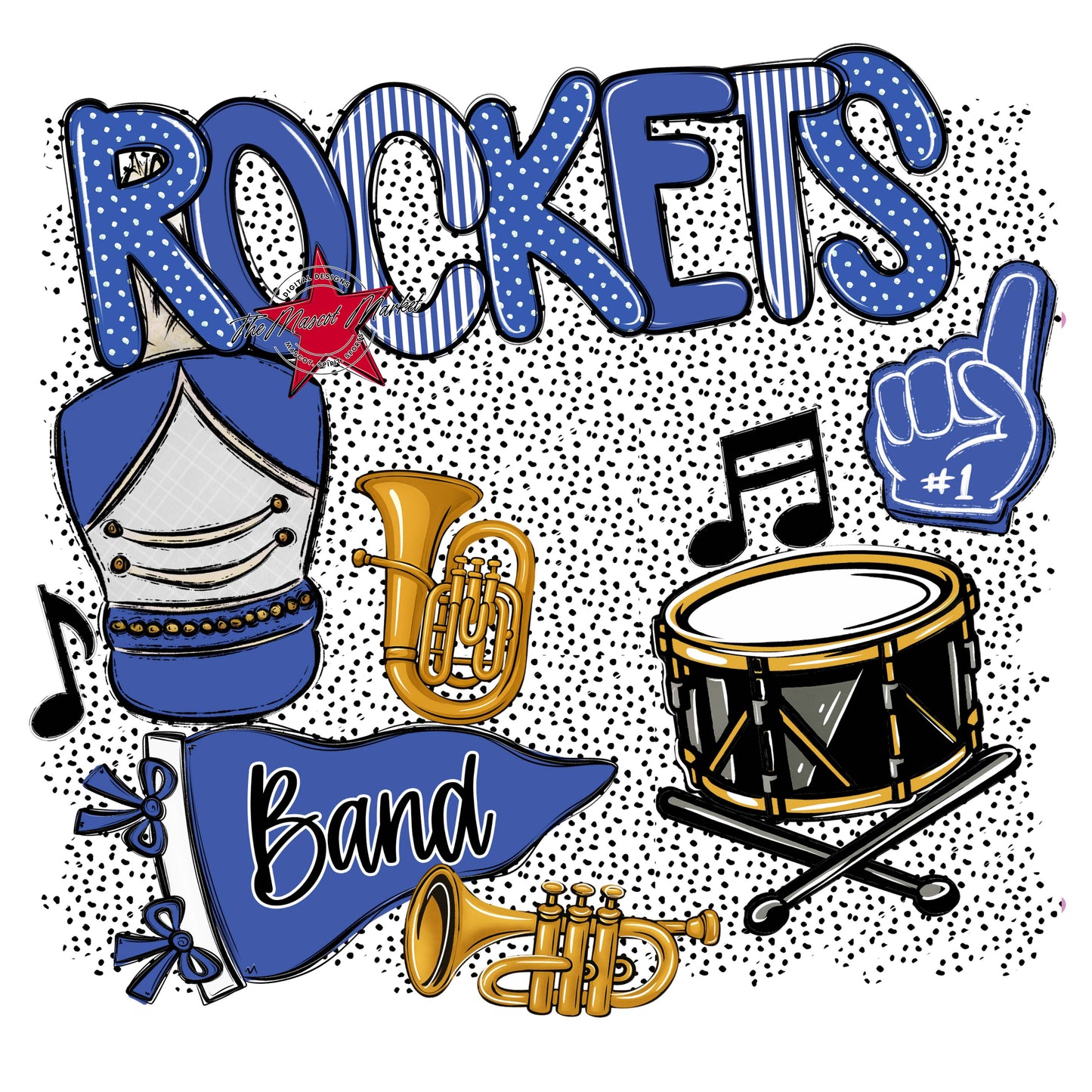 Rockets Band Spirit-Off Blue