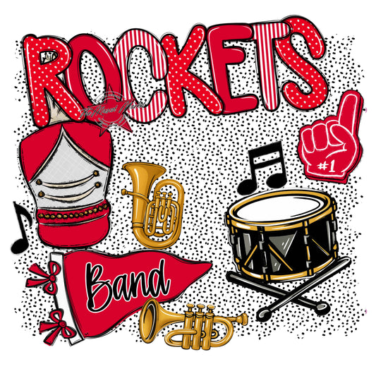 Rockets Band Spirit-Red