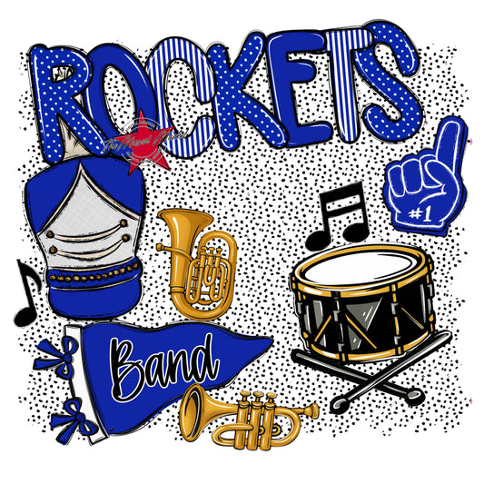Rockets Band Spirit-Royal Blue