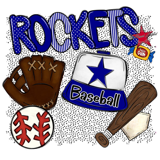 Rockets Baseball Spirit-Blue