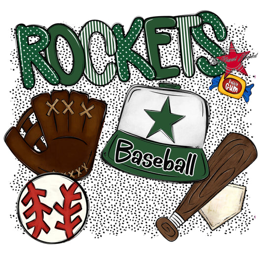 Rockets Baseball Spirit-Green
