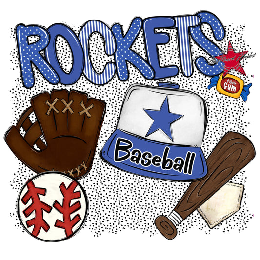 Rockets Baseball Spirit-Off Blue