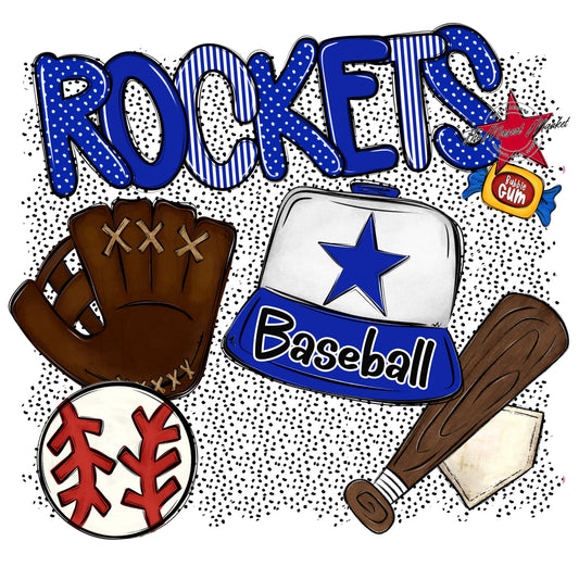 Rockets Baseball Spirit-Royal Blue