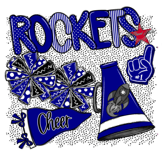 Rockets Cheer Spirit-Blue