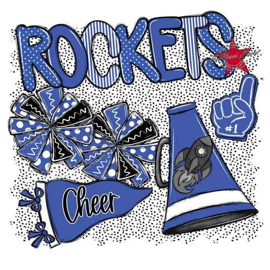 Rockets Cheer Spirit-Off Blue
