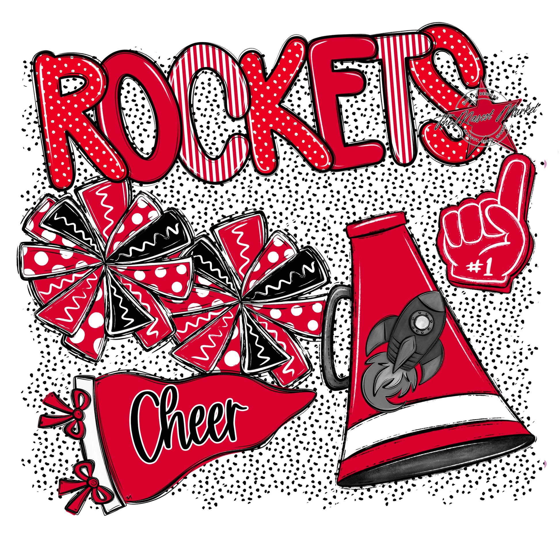 Rockets Cheer Spirit-Red