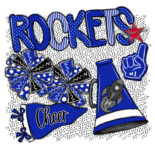 Rockets Cheer Spirit-Royal Blue
