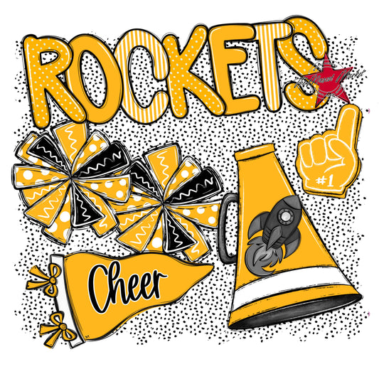 Rockets Cheer Spirit-Yellow