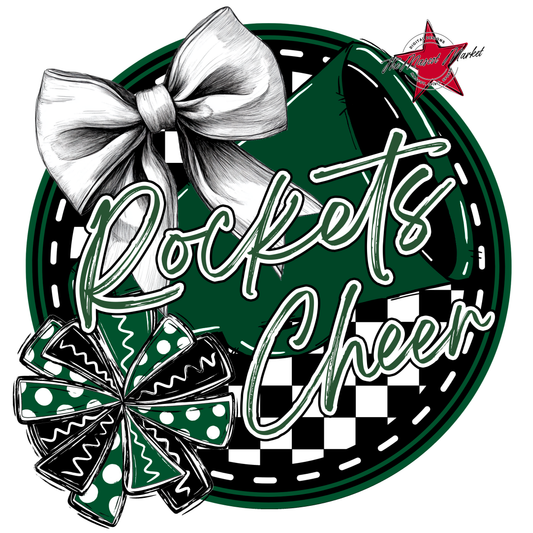Rockets Circle Cheer Design-Green