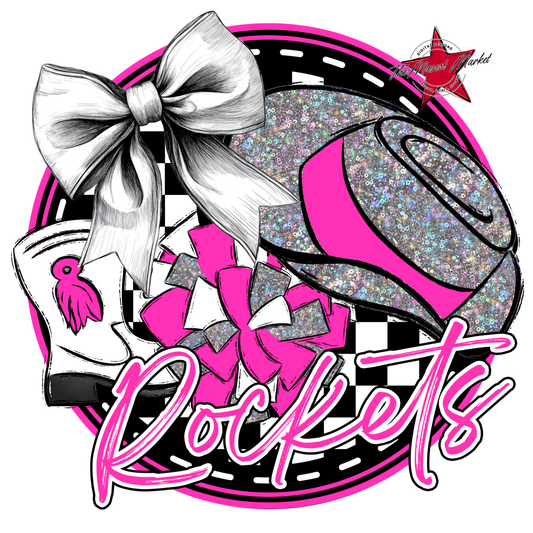 Rockets Circle Drillteam Design-Pink