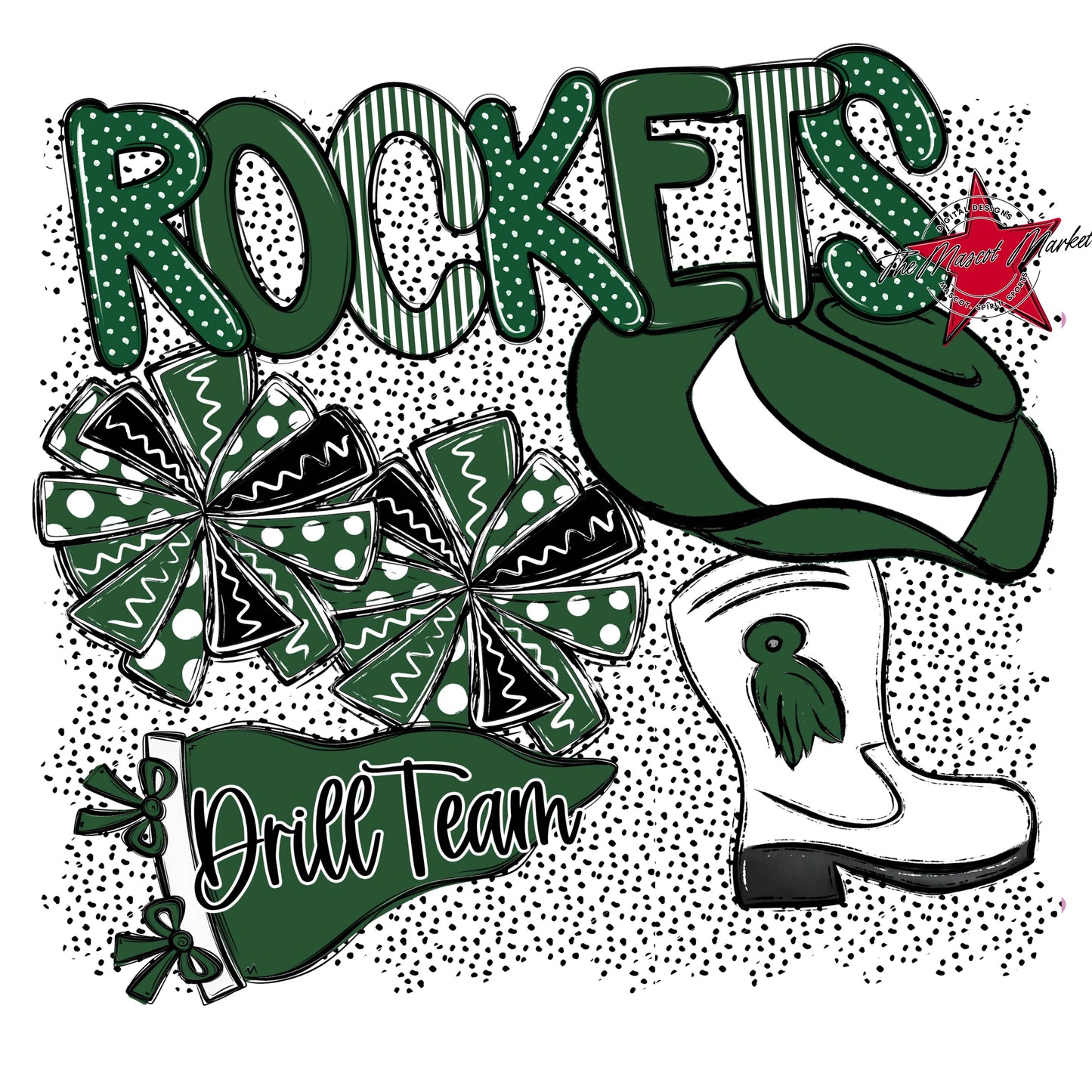 Rockets Drillteam Spirit-Green