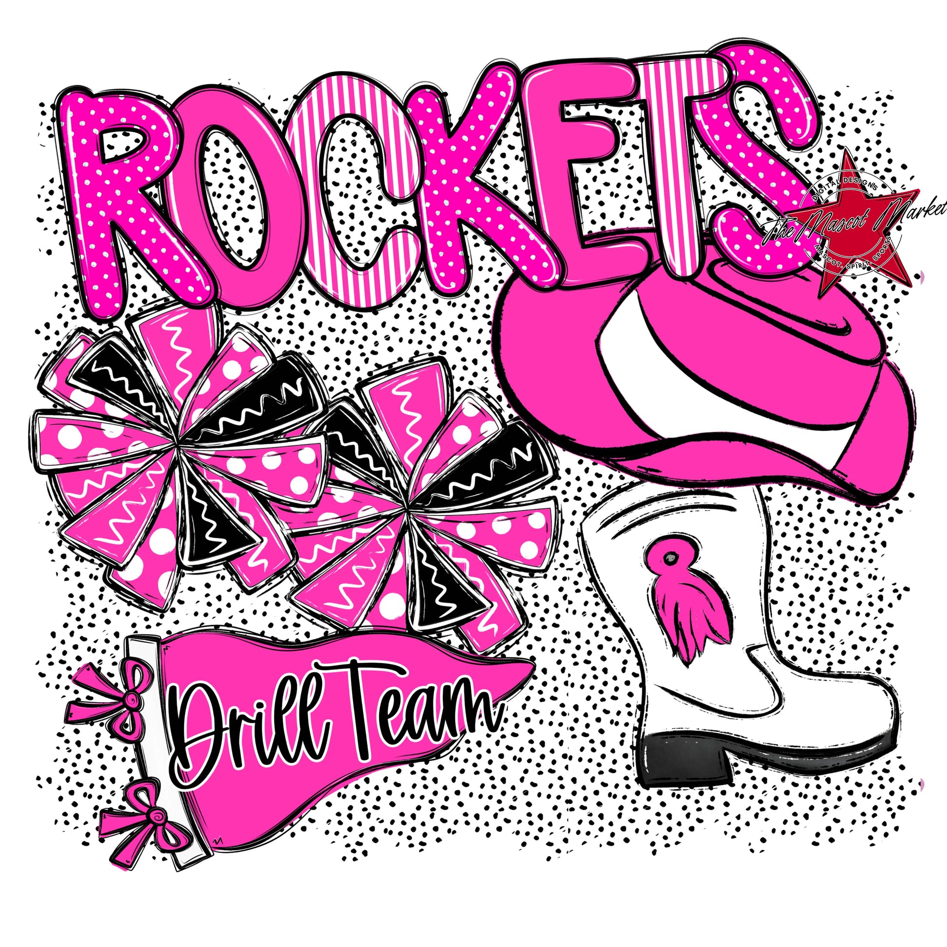 Rockets Drillteam Spirit-Pink