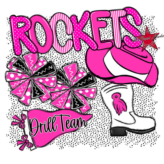 Rockets Drillteam Spirit-Pink