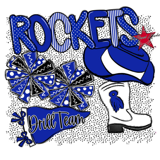 Rockets Drillteam Spirit-Royal Blue