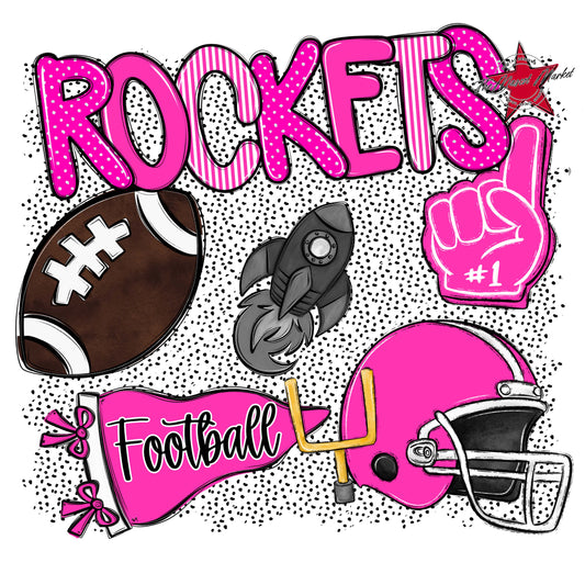 Rockets Football Spirit-Pink