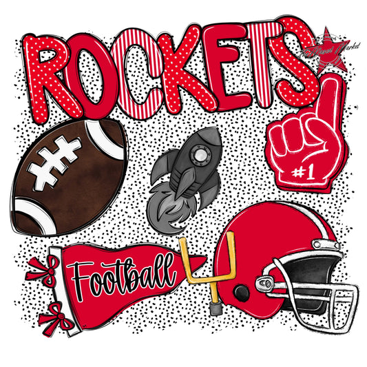 Rockets Football Spirit-Red