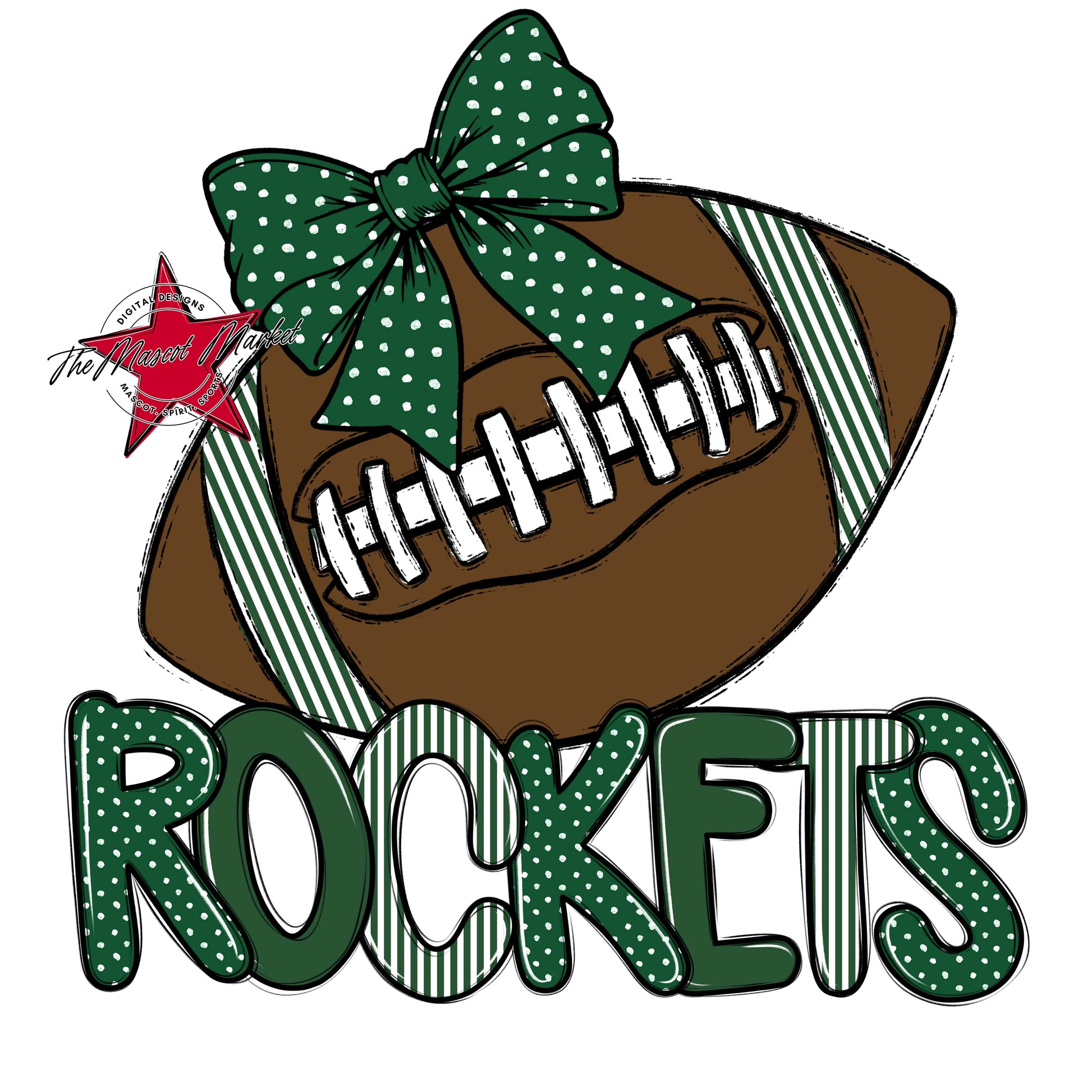 Rockets Football Spirit Design-Green