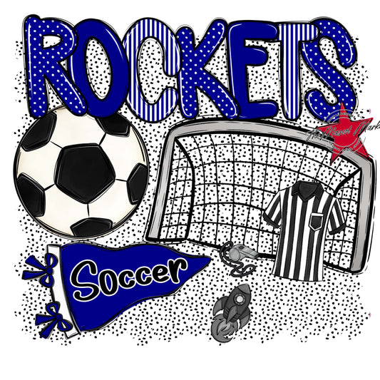 Rockets Soccer Spirit-Blue