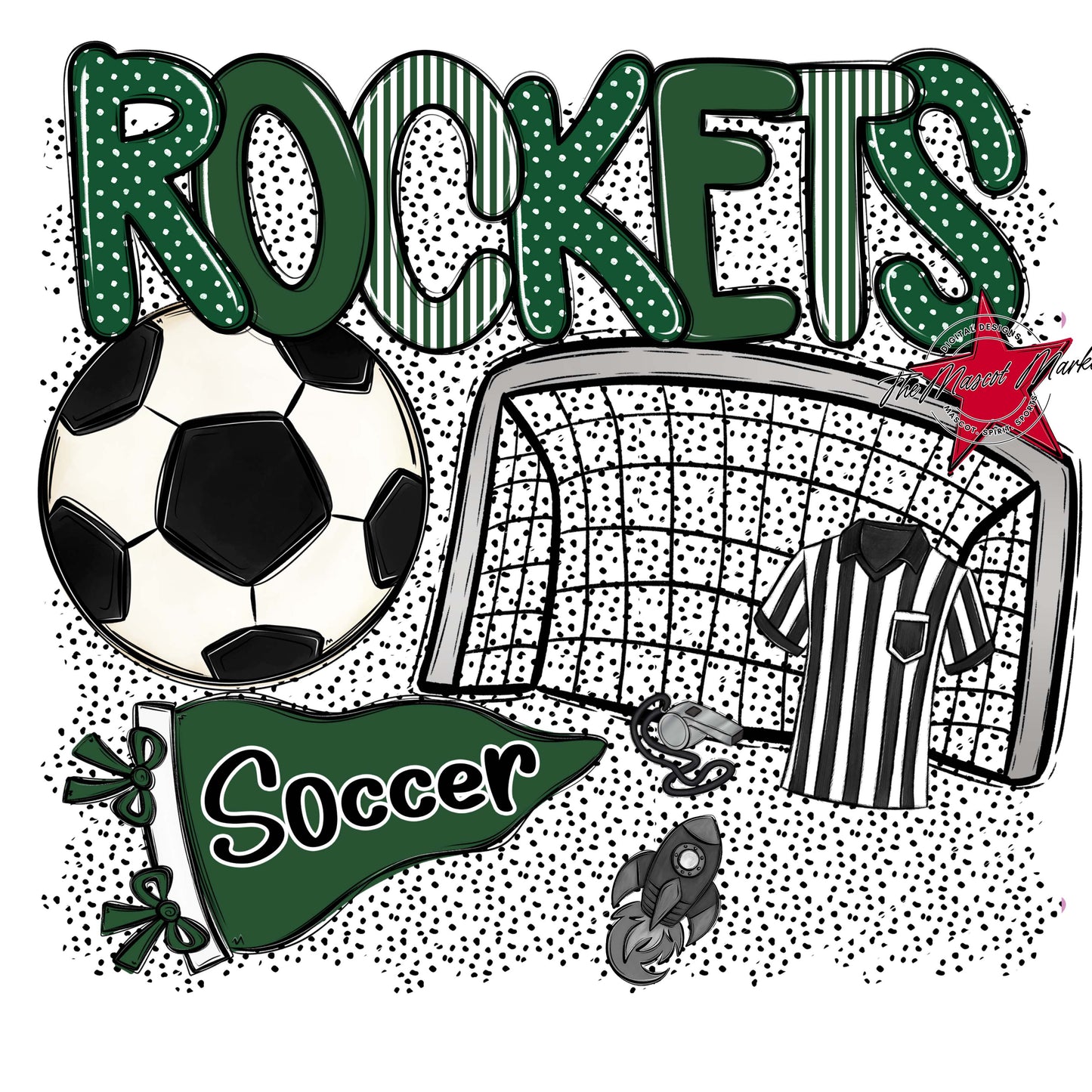 Rockets Soccer Spirit-Green